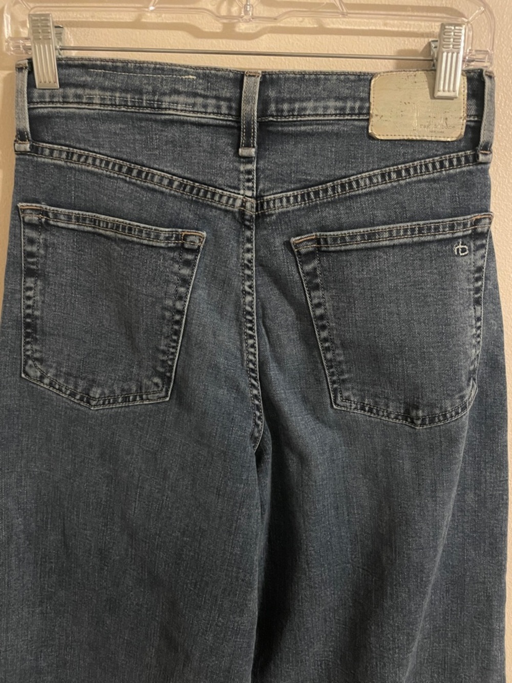 Rag & Bone Sofie‎ High Rise Ankle Ultra Wide Jeans Women’s Size 26 Cuffed Leland - Picture 9 of 14